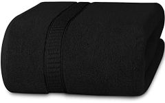 Utopia Towels - Luxurious Jumbo Bath Sheet 1 Piece - 600 GSM (35X70 Inches) 100% Ring Spun Cotton - Highly Absorbent and Quick Dry Extra Large Bath Towel - Super Soft Hotel Quality Towel (Black)