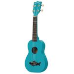Kala MK-SS-BLU Makala Shark Ukulele, 4-String, Blue, One Size