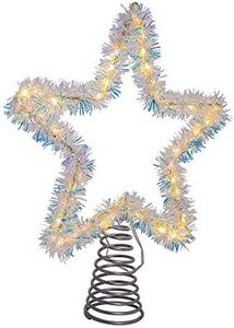 Kurt S. Adler AD1022WW Lighted Treetopper, Silver