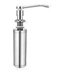 QWORK® Liquid Dispenser Kitchen Sink, Soap Dispenser for Kitchen Sink with 11 oz Soap Bottle, 304 Stainless Steel