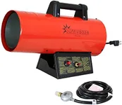 Sunnydaze 40,000 BTU Forced Air Propane Heater - Auto-Shutoff - For Garages, Warehouses, and Outdoor Sites - ETL Listed