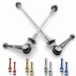 IMPALAPRO Bike TITANIUM Bike Quick Release Skewers Ultralight for MTB or Road Bike Wheels - Quick Release Bike Wheel Nuts - Quick Release Bolts - Bicycle Wheel Nuts - wheel spacers (Black)