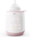 Bottle Warmer, 10-in-1 Fast Baby Bottle Warmer for Breastmilk or Formula with Timer, IMD LED Display, Accurate Temperature Control, Automatic Shut-Off, BPA-Free, Bottle Warmers for All Bottles (Pink)