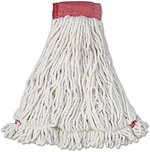 Rubbermaid Commercial Web Foot Shrinkless Wet Mop, Large, White, FGA25306WH00