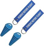 0.6"-1.5" Wash Plugs, Mufflers Exhaust Silencer Motorcycle Dirt Bike 2 Stroke w/Streamer Remove Before Start Engine ATV Quad Rubber Exhaust Pipe Plugs (Blue)