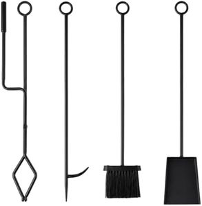 Fernaltona Fireplace Tool Set, 4 Pcs 26 Inch Fireplace Tools with Poker