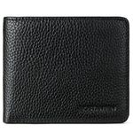 Mens Wallet,BOSTANTEN Genuine Leather Wallet for Mens Coin Pocket Bifold RFID Blocking Wallet with 2 ID Window Black