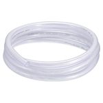 sourcing map 3/8" ID x 5/8" OD 10 Ft PVC Tube Braided Reinforced Tubing Flexible Hose Pipe Clear Vinyl Tubing High Pressure Flexible Plastic Tube