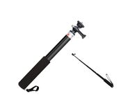 BKN Alloy Handled Extendable Selfie Stick Waterproof Monopod Stand for All GoPro Max Hero, Insta360, DJI Action AKASO, and All Other Cameras (93cm Extended)