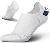 BRISIRA Bamboo Viscose No Show Socks Compression Cushioned Anti Blister&Odor Breathable Performance Short Ankle Sock for Golf