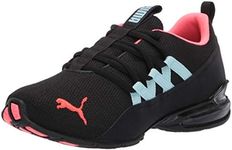 PUMA Women's Blur Running Shoes, Puma Black-Ignite Pink-Aquamarine, 6.5