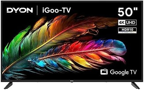 DYON iGoo-TV 50U 126cm (50 Zoll) Google TV (4K UHD, HD Triple Tuner, Prime Video, Netflix, Google Play Store für DAZN, Disney+, Apple TV+, Paramount+, waipu.tv UVM., Google Assistant) [Mod. 2023]