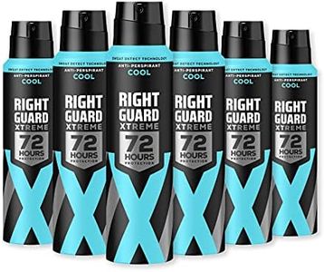 Right Guard Mens Deodorant, Xtreme Cool with Air-Conditioning Effect Anti-Perspirant Spray, Multipack 6 x 150 ml