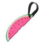 Luggage Tags Travel Cartoon Fun Luggage Suitcase ID Tag Kids Adults Unicorn Food Fruit (Watermelon)