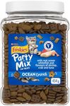 Friskies Party Mix Cat Treats, Ocean Crunch with Real Ocean Whitefish - 454 g Cannister (1 Pack)