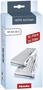 Miele HEPA AirClean SFHA30-2 Vacuum Filter, 12 Month Lifespan, With TimeStrip Filter Change Indicator - XL Pack For 2 Years of Clean Air, XL Pack 2X Filter