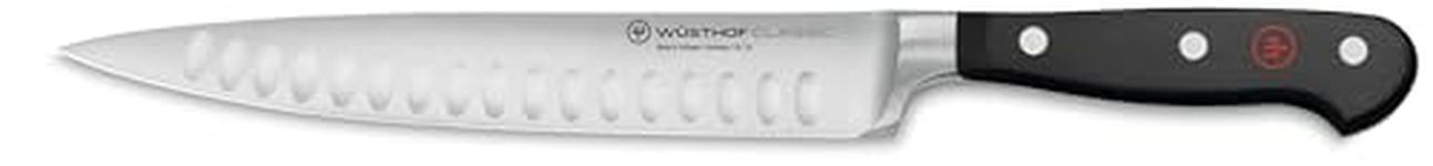 Wüsthof Classic 8 Inch Hollow Edge Carving Knife, Silver, 20 Cm