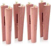 HOUNDSBAY Cedar Boot Tree Shaft Shaper, Tall Boot Inserts Shape Holders, Men & Women - Boot Trees, Stand for Riding & Cowboy Boots (Pack of 2)