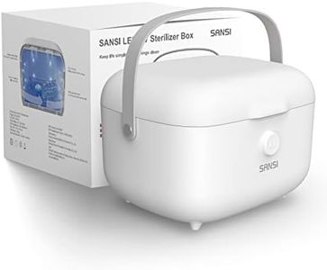 SANSI UV Light Sanitizer Box with 360° UVC Chips, Sanitizes in 5 Minutes 5.1L Large Capacity Sanitizer for Baby & The Whole Family