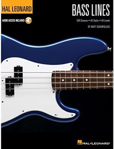 Hal Leonard Bass Lines Book: Hal Leonard Bass Method 500 Grooves - All Styles - All Levels