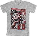 Five Nights at Freddy's Ready for Freddy Boy's Athletic Heather T-Shirt-Small