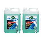 Turtle Wax Zip Car Shampoo 5L x 2 - Dissolves Tough Stains & Soils with Streak Free Rinsing - Concentrated Wash & Carnauba Wax for a Showroom Shine