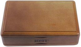 RYOT 4x7” Solid Top Box in Walnut| Premium Wooden Box Perfect for Sifter - Monofilament Mesh Screen - Glass Base Tray - Prep Card - Pollen Catcher