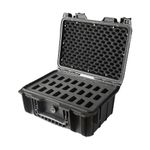 Cavol AC03 Knife Case for 24 Folding Knives Case-IPX7 Waterproof Heavy Duty Pocket Knife Storage Hard Case Box Storage Organizer, Folding Knife Collection Protective Case (Black-24)