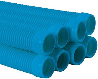 U.S. Pool Supply Professional 8 Piece Swimming Pool Vacuum Cleaner Hose Set, Teal - 40" Flexible Spiral Wound Connector Sections with 1.5" Male & Female Cuffs - Fits Most Brands of Automatic Cleaners