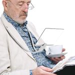 5X Magnifying Glasses,Full Page Magnifier for Reading with Aging Eyes,9"x6" Large Flexible Gooseneck Hands Free Magnifying Glass Sheet for Craft Work,Small Prints,Cross Stitch,Books,Low Version