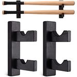 TOBWOLF 2PCS Double Deck Baseball Bats Display Wall Mount Rack for 2 Bats, Baseball Bat Display Holder Horizontal Hanger with Felt Liner, Softball Bat Bracket Stand for Sports Memorabilia Collectible