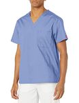 CHEROKEE Dickies EDS Signature Men & Women Scrubs Top Tuckable V-Neck 83706, Ceil Blue, Medium