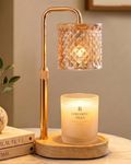 Candle Warmer Lamp with Timer & Dimmer, Modern Electric Wax Burner for Scented Wax, Adjustable Height Candle Lamp Warmer with 2 Bulbs, New Home Gifts & Housewarming Presents for Women Mum Daughter