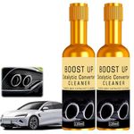 2pcs Catalytic Converter Cleaner Auto Parts Engine, Boost Up Catalytic Convertor Cleaner,Exhaust System Pipe Carbon Removal Cleaners,Fuel System Treatment Oil Additive for Gas and Diesel Car,120ml*2