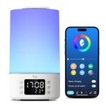 Baby Sleep Sound Machine - Multi-Functional Night Light, Wake-up Aarm, Room Temperature Display, Controllable via Bluetooth, White Noise Machine for Peaceful Nights