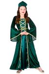 Wicked Costumed Girls Medieval Tudor Princess Fancy Dress Costume Large (8-10 years)