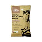 Two Brothers Organic Farms Khapli Multigrain Atta (1kg)| 8 Super Grains Flour Mix, Diabetic Friendly |High Fibre & High Protein | Low GI Atta | Khapli, Jowar, Jau, Ragi, Soybean, Kulthi, Chana, Alsi