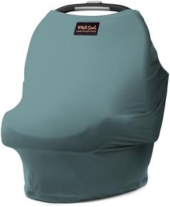 Milk Snob Original 5-in-1 Luxe Cover in Jade - Added Privacy for Breastfeeding, Baby Car Seat, Carrier, Stroller, High Chair, Shopping Cart, Lounger Canopy, Newborn Essentials, Nursing Top