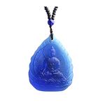 Wixine 1Pcs Buddha Pendant Medicine Statue Necklace Amulet Blessed Glass
