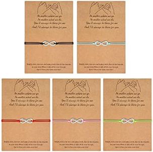 Adramata Bracelets d'Amitié Bracelet d'Ami Promise Bracelets de Relation Assortis pour Meilleurs Amis Couple Famille