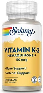 Solaray K-2 Mk-7 50 mcg VCapsules, 60 Count