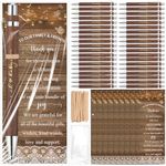 Spakon 50 Sets Rustic Baby Shower Pens Favors Return Gifts for Guests Include 50 Walnut Bamboo Ballpoint Pens 50 Thank You Bookmarks Baby Shower Thank You Gifts Game Prizes Gender Reveal Party