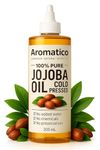 AROMATICO 100% Pure Cold Pressed Jojoba Oil for Hair & Skin – 200ml | Natural Non-Greasy Moisturizer for Hair Repair, Face Care & Body Massage