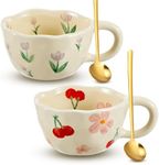 Vesici 2 Pcs Ceramic Coffee Mugs Fl