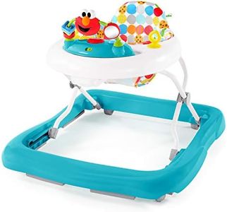 Bright Starts Sesame Street I Spot Elmo! Baby Activity Center & Walker - Easy-Fold Frame and 30+ Songs and Sounds by Elmo and Friends, 6-12 Months