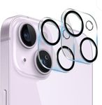 CELLMASTER iPhone 13 Camera Lens Protector HD Tempered Glass Compatible for iPhone 13 / iPhone 13 Mini Black Circle (Pack of 1)