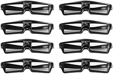 Goswot 144Hz Rechargeable DLP Active Shutter Eyewear for Optoma Acer Vivitek Dell LG and All The Other DLP-Link Projectors(Pack of 8)