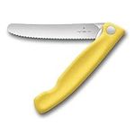 Victorinox Swiss Classic Folding Vegetable Knife Serrated Edge Yellow