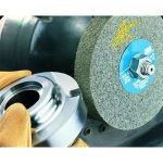 3M Scotch-Brite XL-WL Convolute Silicon Carbide Hard Deburring Wheel - Fine Grade - Arbor Attachment - 6 in Dia 1 in Center Hole - Thickness 1/2 in - 6000 Max RPM - 05790 [PRICE is per WHEEL]