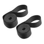 A ABSOPRO 26" Bike Wheel Rim Strip Rim Tape Tube Band PVC Black (Set of 2)